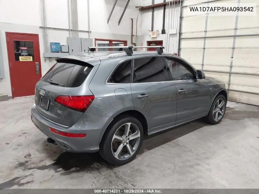 2017 Audi Q5 3.0T Premium Plus VIN: WA1D7AFP5HA093542 Lot: 40714231