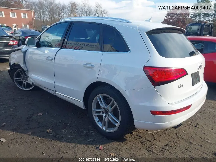 2017 Audi Q5 2.0T Premium VIN: WA1L2AFP5HA009407 Lot: 40737316