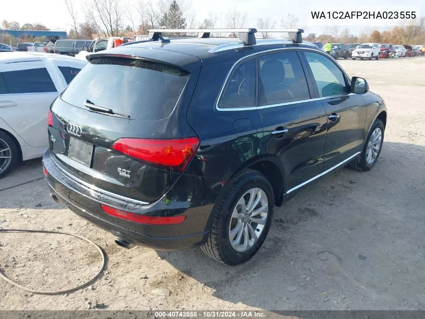 2017 Audi Q5 2.0T Premium VIN: WA1C2AFP2HA023555 Lot: 40743855