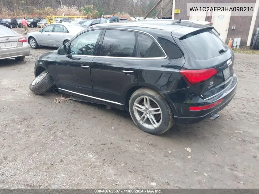 2017 Audi Q5 2.0T Premium VIN: WA1C2AFP3HA098216 Lot: 40762507