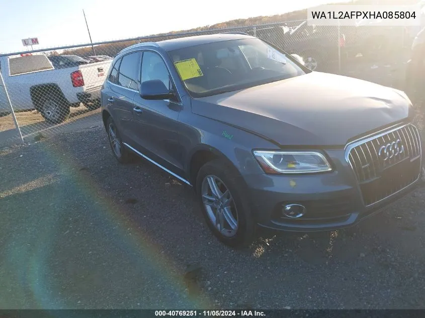 2017 Audi Q5 2.0T Premium VIN: WA1L2AFPXHA085804 Lot: 40769251