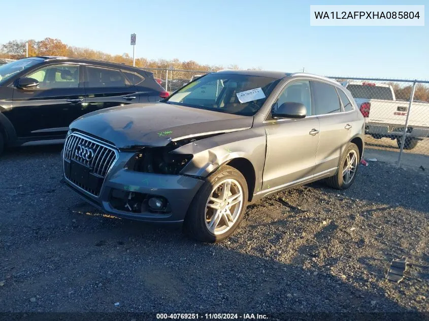 2017 Audi Q5 2.0T Premium VIN: WA1L2AFPXHA085804 Lot: 40769251