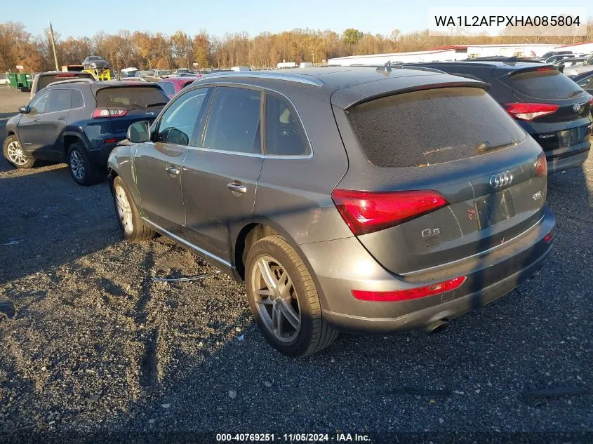 2017 Audi Q5 2.0T Premium VIN: WA1L2AFPXHA085804 Lot: 40769251