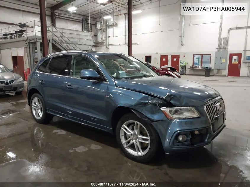 2017 Audi Q5 3.0T Premium Plus VIN: WA1D7AFP3HA005944 Lot: 40771877