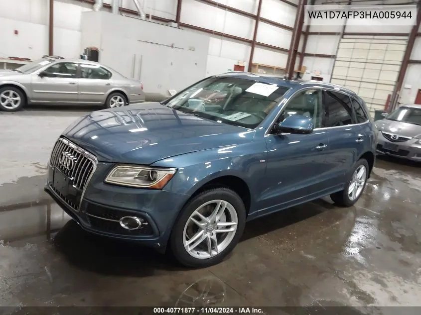 2017 Audi Q5 3.0T Premium Plus VIN: WA1D7AFP3HA005944 Lot: 40771877