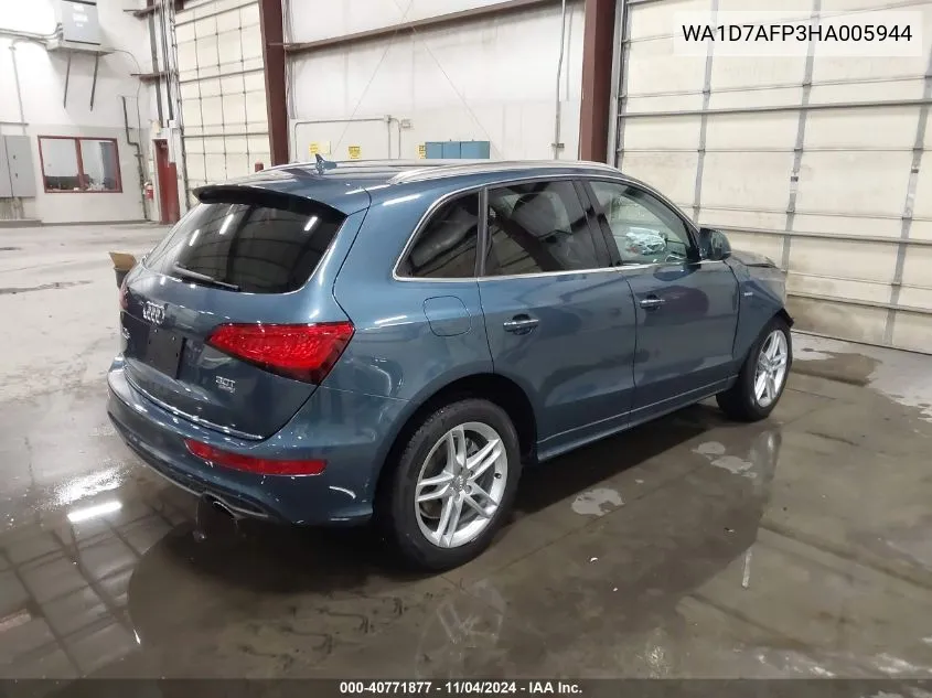 2017 Audi Q5 3.0T Premium Plus VIN: WA1D7AFP3HA005944 Lot: 40771877