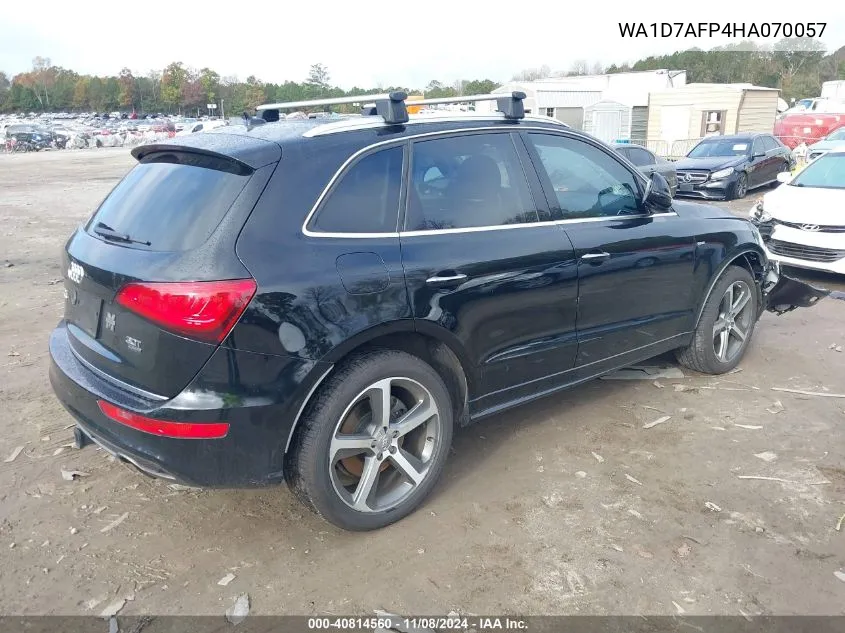 2017 Audi Q5 3.0T Premium Plus VIN: WA1D7AFP4HA070057 Lot: 40814560