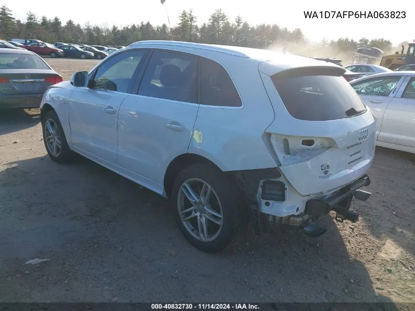 2017 Audi Q5 3.0T Premium Plus VIN: WA1D7AFP6HA063823 Lot: 40832730