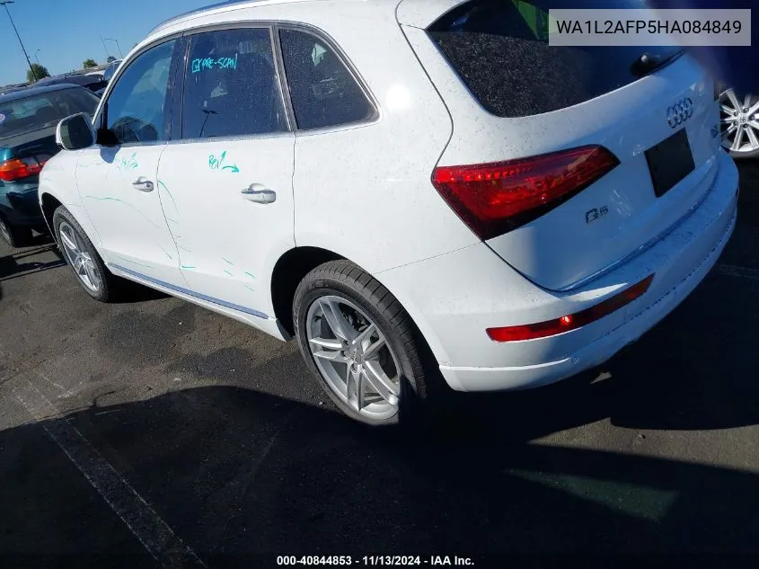 2017 Audi Q5 2.0T Premium VIN: WA1L2AFP5HA084849 Lot: 40844853