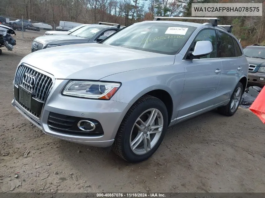 2017 Audi Q5 2.0T Premium VIN: WA1C2AFP8HA078575 Lot: 40857076