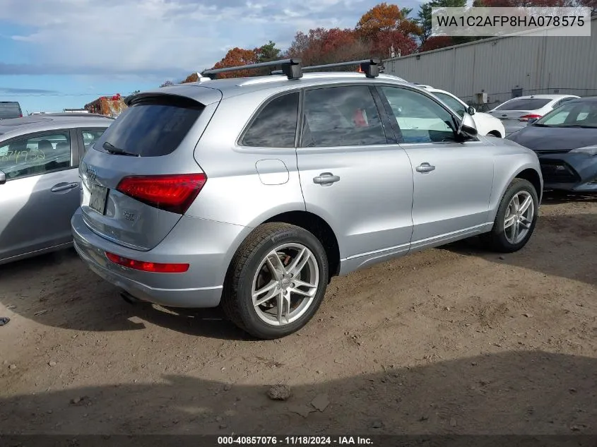 2017 Audi Q5 2.0T Premium VIN: WA1C2AFP8HA078575 Lot: 40857076