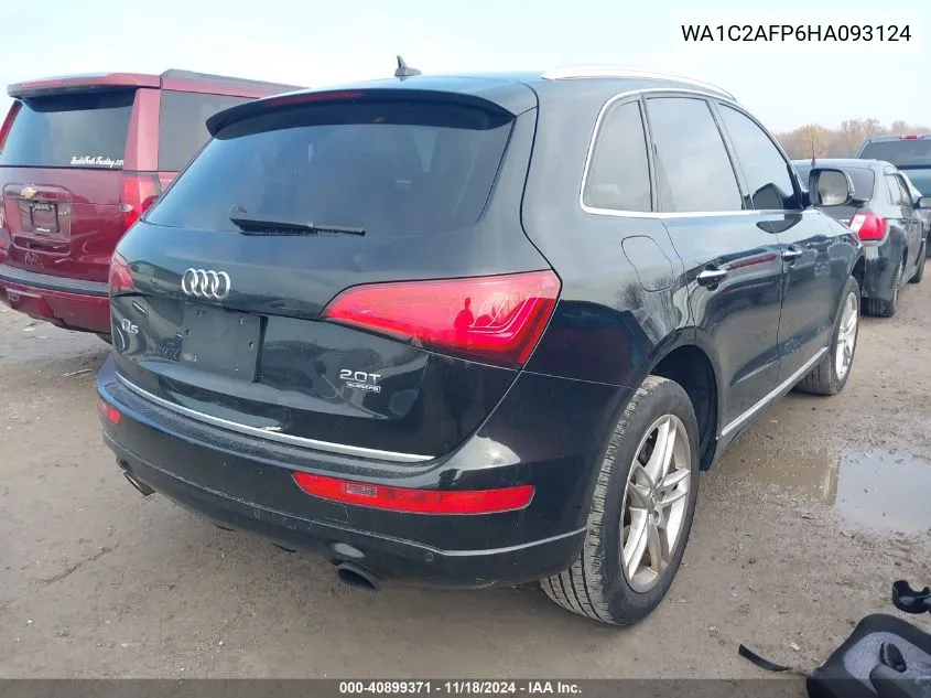 2017 Audi Q5 2.0T Premium VIN: WA1C2AFP6HA093124 Lot: 40899371