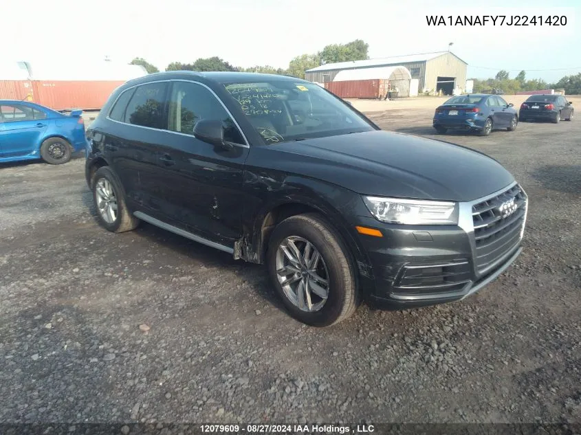 2018 Audi Q5 Premium VIN: WA1ANAFY7J2241420 Lot: 12079609