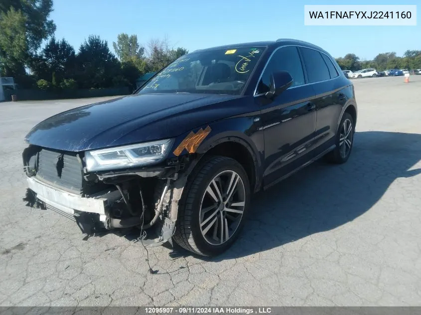 2018 Audi Q5 Technik S-Line VIN: WA1FNAFYXJ2241160 Lot: 12095907