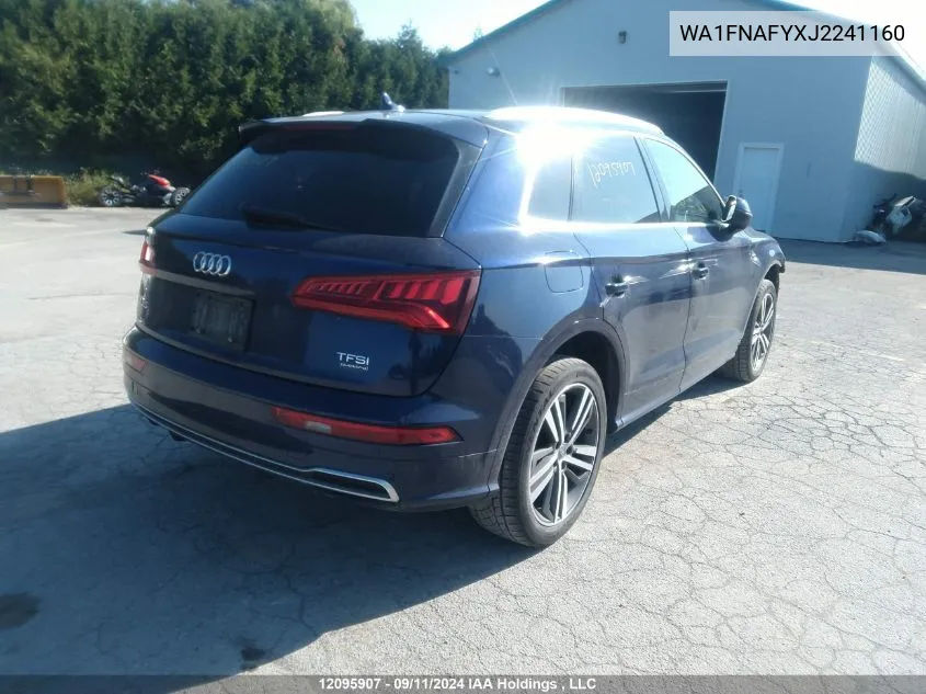 2018 Audi Q5 Technik S-Line VIN: WA1FNAFYXJ2241160 Lot: 12095907