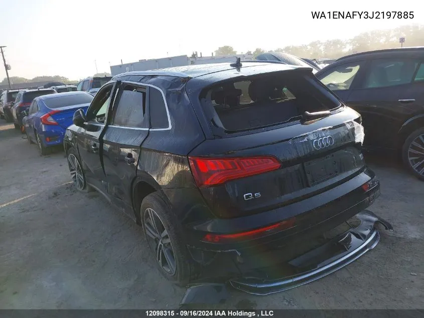 2018 Audi Q5 VIN: WA1ENAFY3J2197885 Lot: 12098315