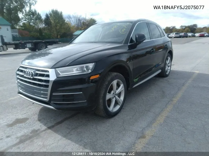 2018 Audi Q5 VIN: WA1BNAFY5J2075077 Lot: 12125411