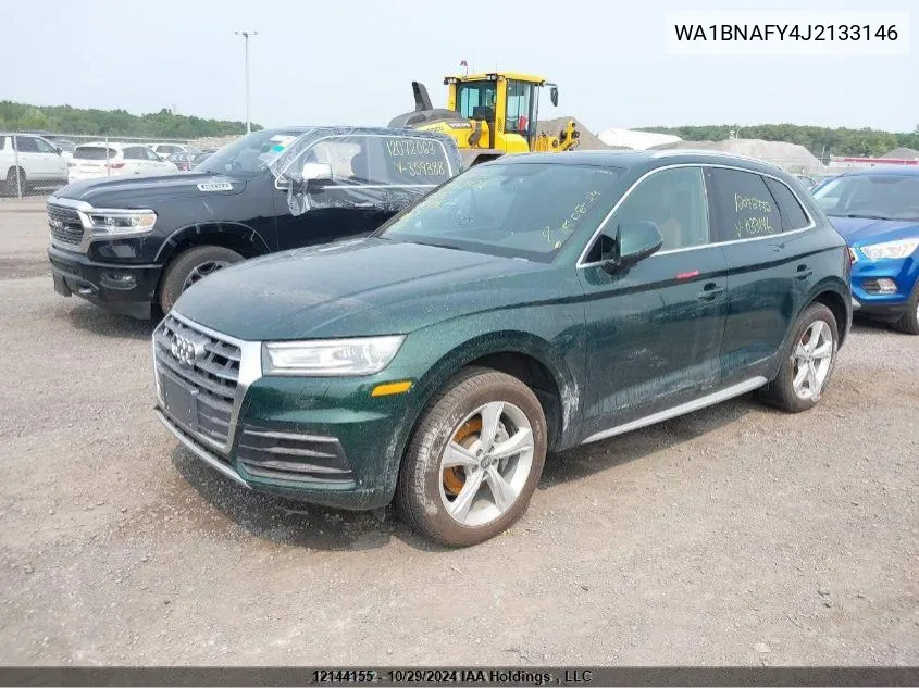 2018 Audi Q5 VIN: WA1BNAFY4J2133146 Lot: 12144155