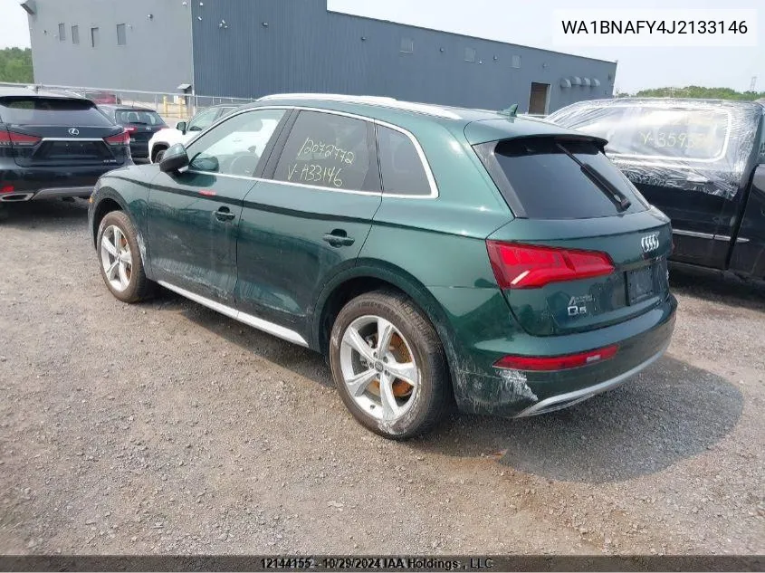 2018 Audi Q5 VIN: WA1BNAFY4J2133146 Lot: 12144155