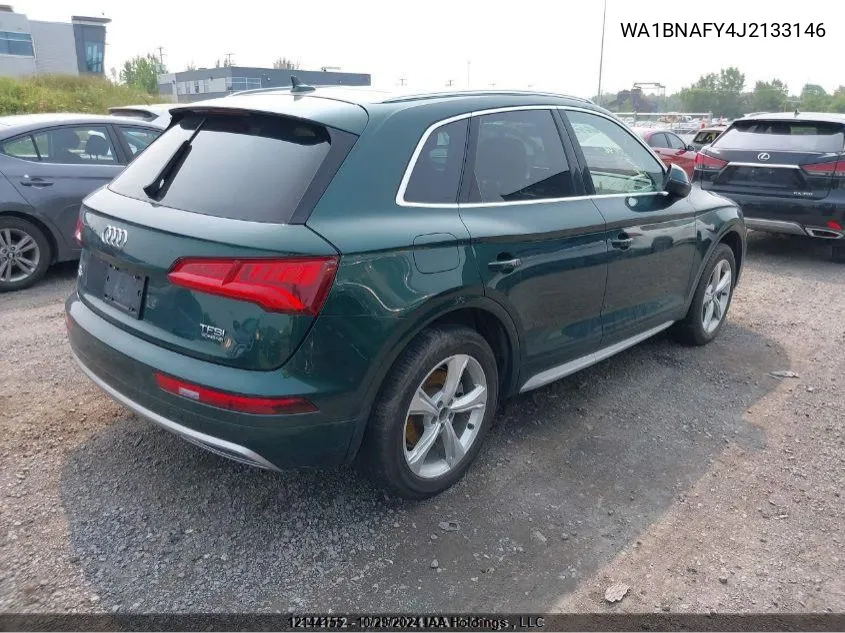 2018 Audi Q5 VIN: WA1BNAFY4J2133146 Lot: 12144155