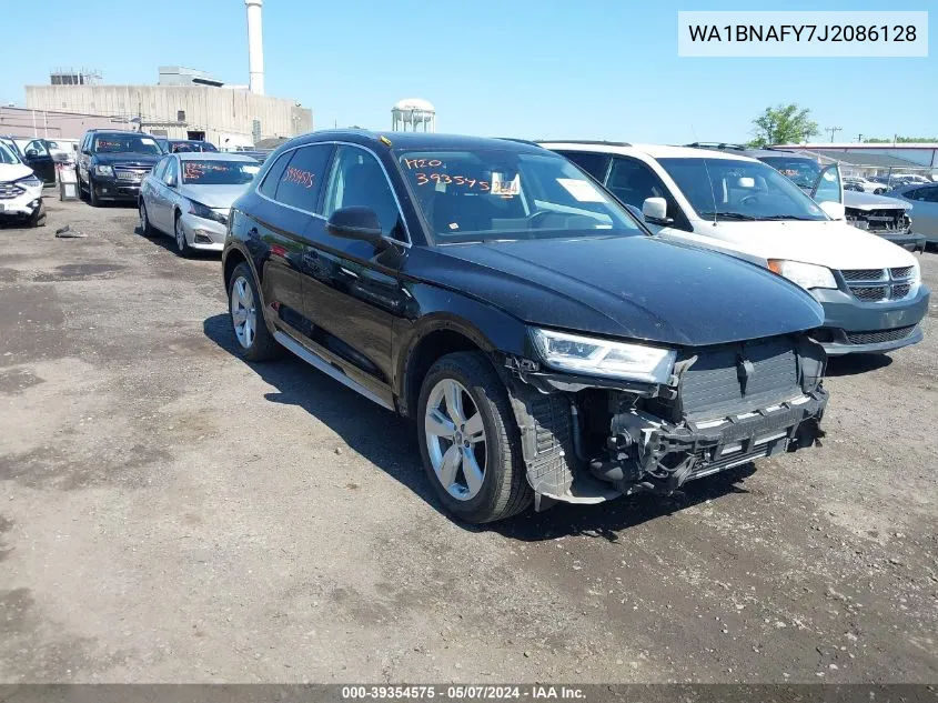 2018 Audi Q5 2.0T Premium/2.0T Tech Premium VIN: WA1BNAFY7J2086128 Lot: 39354575