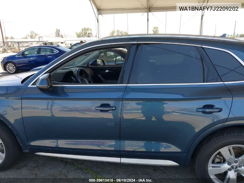 2018 Audi Q5 2.0T Premium/2.0T Tech Premium VIN: WA1BNAFY7J2209202 Lot: 39613415