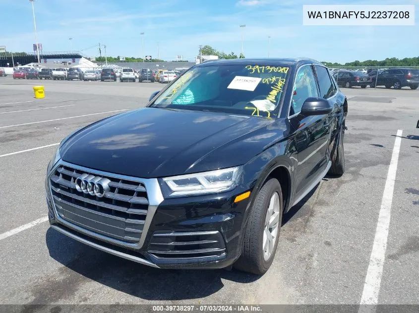 2018 Audi Q5 2.0T Premium/2.0T Tech Premium VIN: WA1BNAFY5J2237208 Lot: 39738297