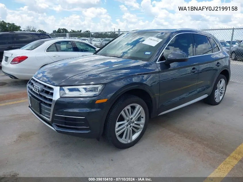 2018 Audi Q5 2.0T Tech Premium VIN: WA1BNAFY0J2199158 Lot: 39810410