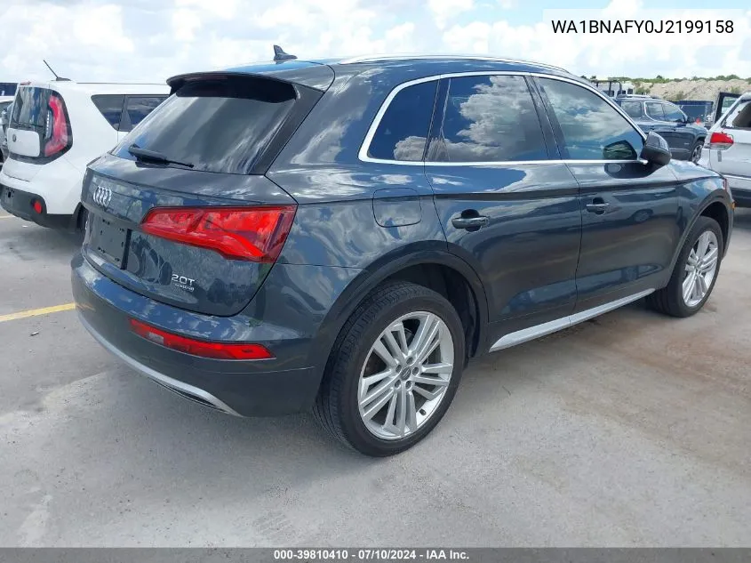 2018 Audi Q5 2.0T Tech Premium VIN: WA1BNAFY0J2199158 Lot: 39810410