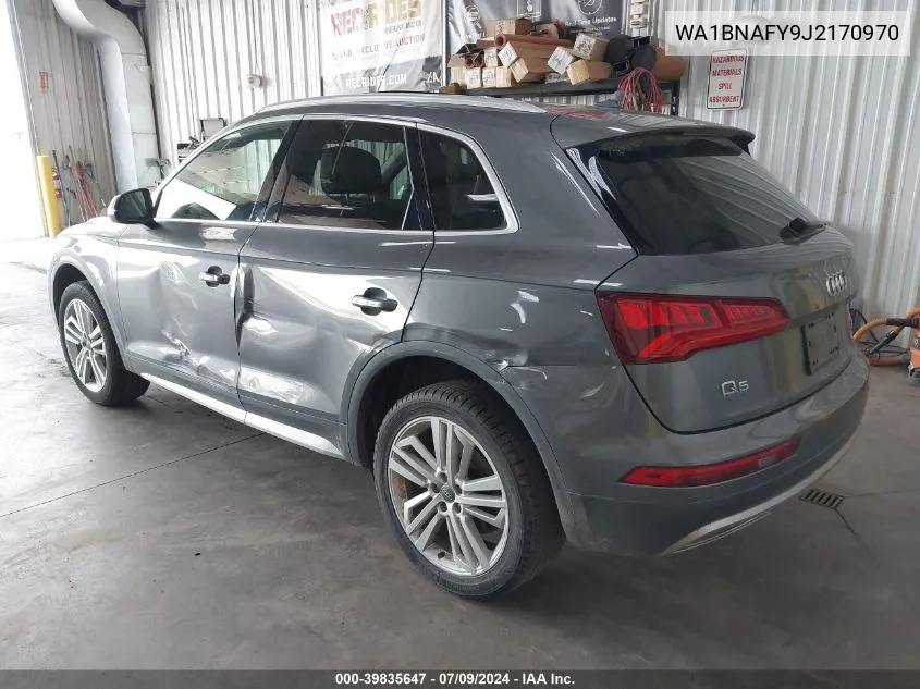 2018 Audi Q5 2.0T Premium/2.0T Tech Premium VIN: WA1BNAFY9J2170970 Lot: 39835647