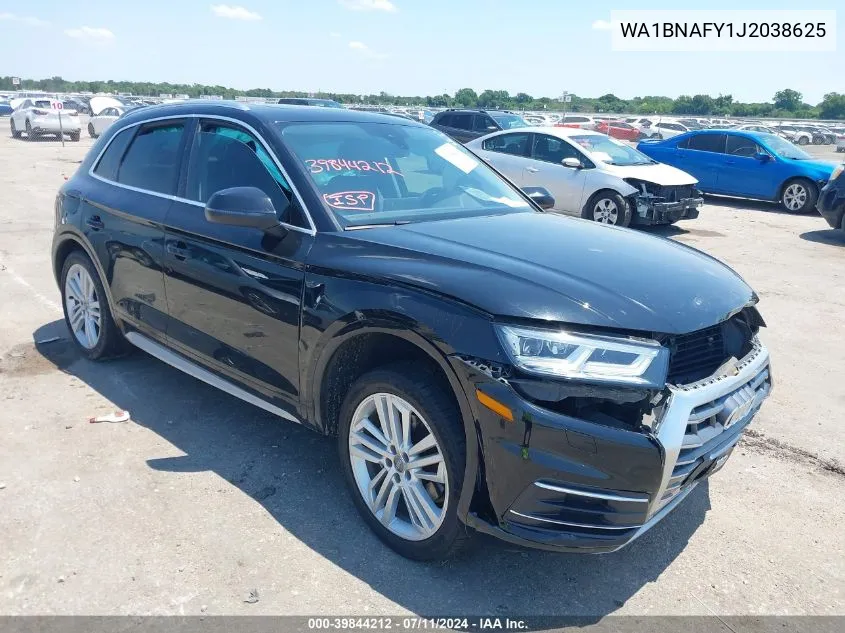 2018 Audi Q5 2.0T Premium/2.0T Tech Premium VIN: WA1BNAFY1J2038625 Lot: 39844212