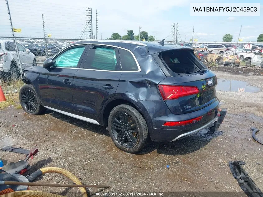 2018 Audi Q5 2.0T Premium/2.0T Tech Premium VIN: WA1BNAFY5J2045903 Lot: 39881762