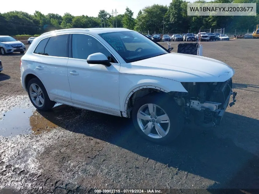 2018 Audi Q5 2.0T Premium/2.0T Tech Premium VIN: WA1BNAFYXJ2003677 Lot: 39902715