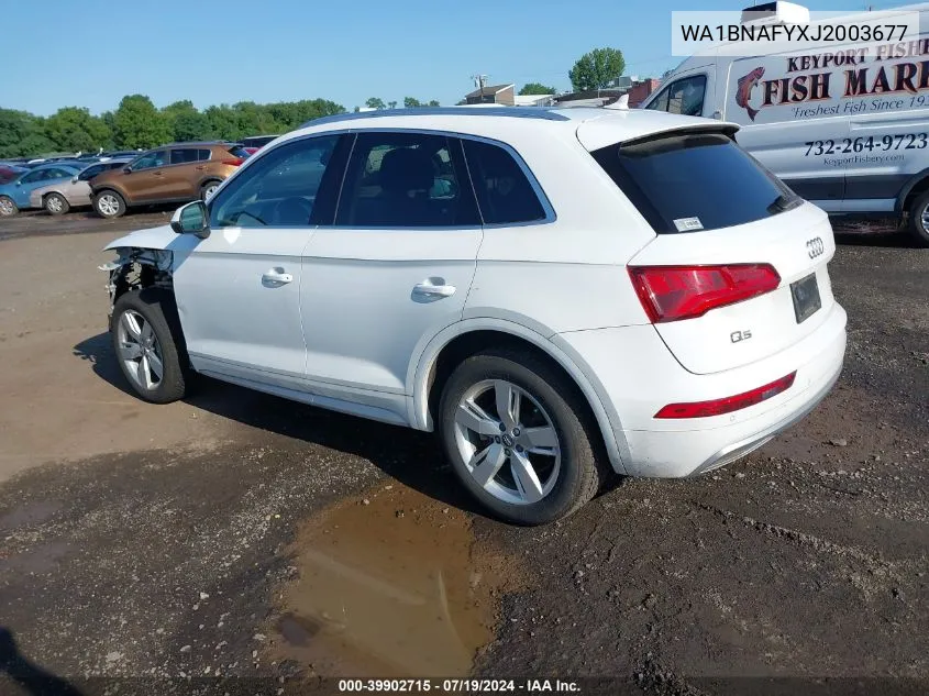 2018 Audi Q5 2.0T Premium/2.0T Tech Premium VIN: WA1BNAFYXJ2003677 Lot: 39902715