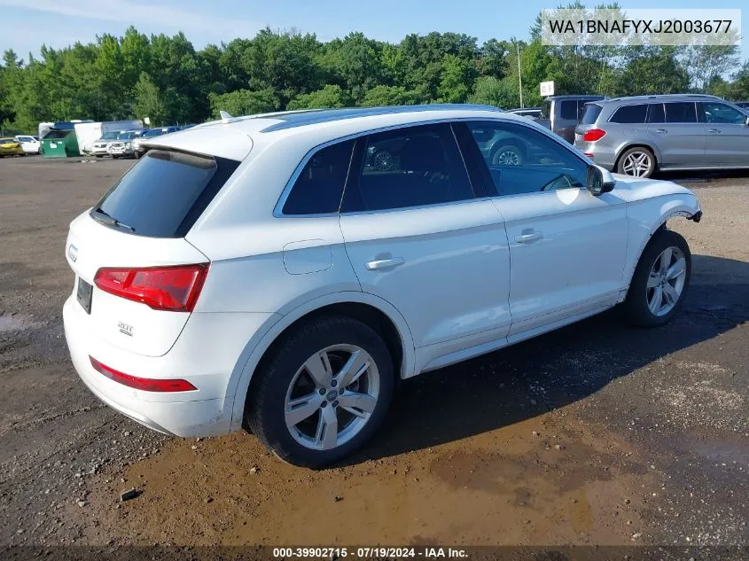 2018 Audi Q5 2.0T Premium/2.0T Tech Premium VIN: WA1BNAFYXJ2003677 Lot: 39902715