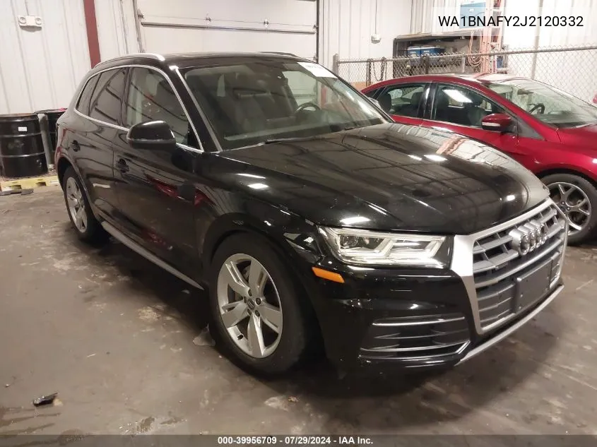 2018 Audi Q5 2.0T Premium/2.0T Tech Premium VIN: WA1BNAFY2J2120332 Lot: 39956709