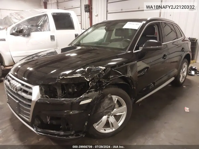 2018 Audi Q5 2.0T Premium/2.0T Tech Premium VIN: WA1BNAFY2J2120332 Lot: 39956709