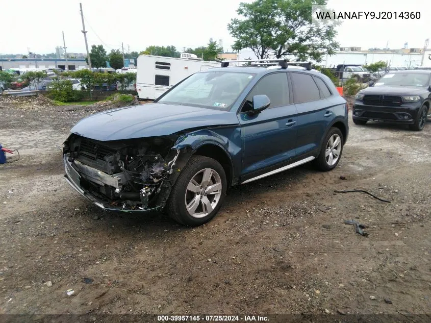 2018 Audi Q5 2.0T Premium/2.0T Tech Premium VIN: WA1ANAFY9J2014360 Lot: 39957145