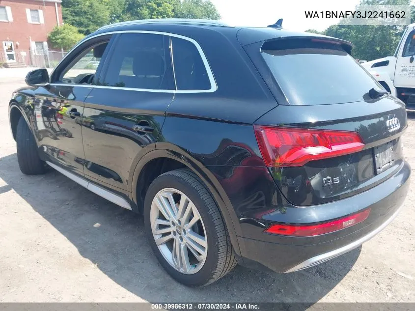 2018 Audi Q5 2.0T Premium/2.0T Tech Premium VIN: WA1BNAFY3J2241662 Lot: 39986312