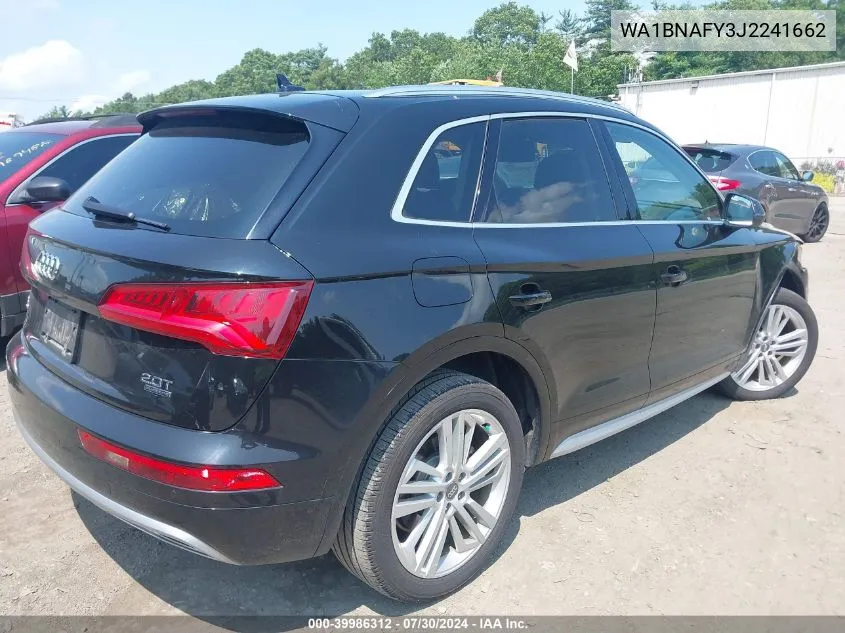 2018 Audi Q5 2.0T Premium/2.0T Tech Premium VIN: WA1BNAFY3J2241662 Lot: 39986312