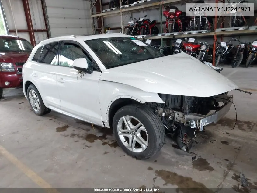 2018 Audi Q5 2.0T Premium/2.0T Tech Premium VIN: WA1ANAFY4J2244971 Lot: 40039948