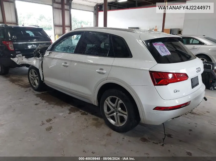 2018 Audi Q5 2.0T Premium/2.0T Tech Premium VIN: WA1ANAFY4J2244971 Lot: 40039948