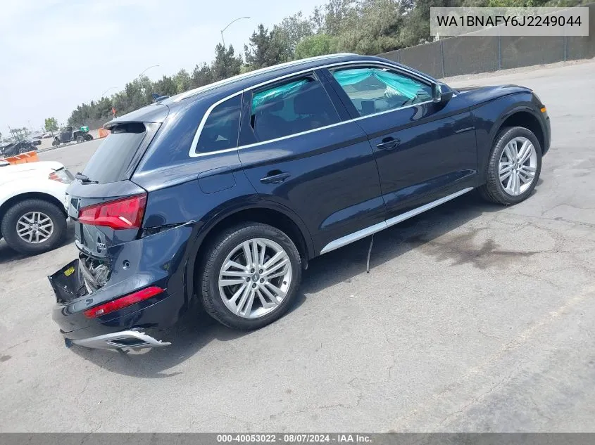 2018 Audi Q5 2.0T Premium/2.0T Tech Premium VIN: WA1BNAFY6J2249044 Lot: 40053022