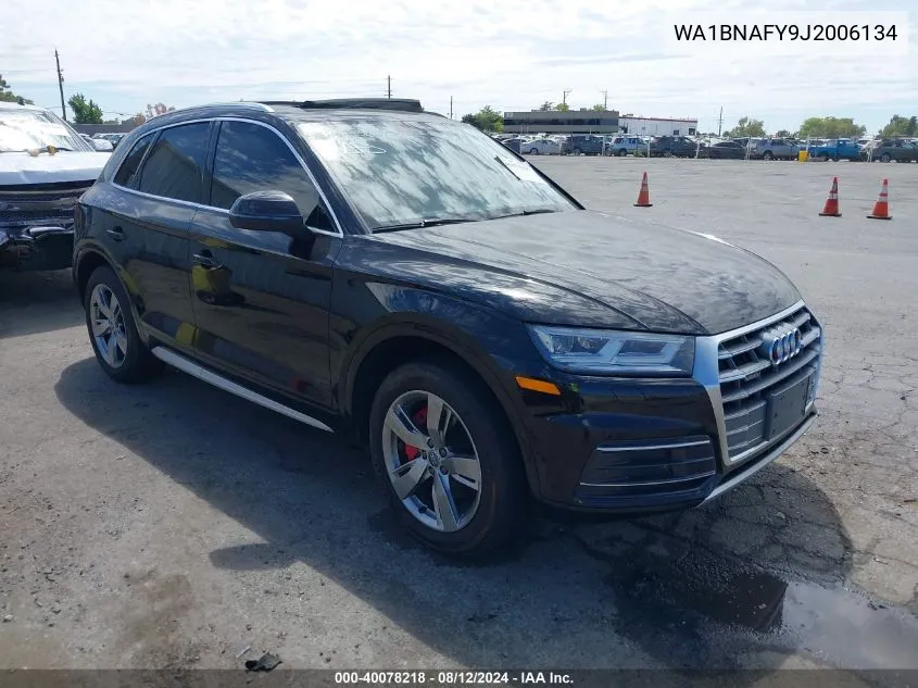 2018 Audi Q5 2.0T Premium/2.0T Tech Premium VIN: WA1BNAFY9J2006134 Lot: 40078218