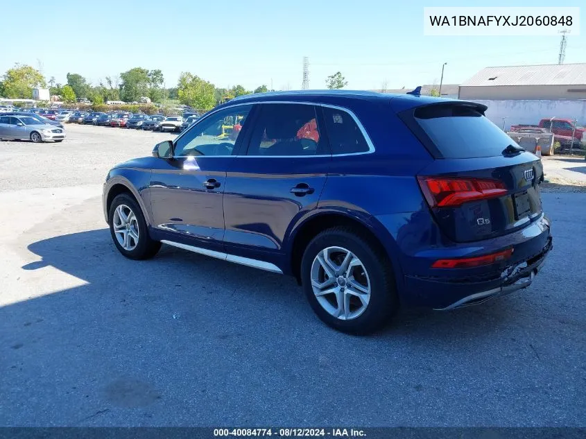 2018 Audi Q5 2.0T Premium/2.0T Tech Premium VIN: WA1BNAFYXJ2060848 Lot: 40084774