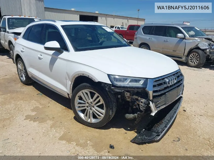 2018 Audi Q5 2.0T Premium/2.0T Tech Premium VIN: WA1BNAFY5J2011606 Lot: 40129773