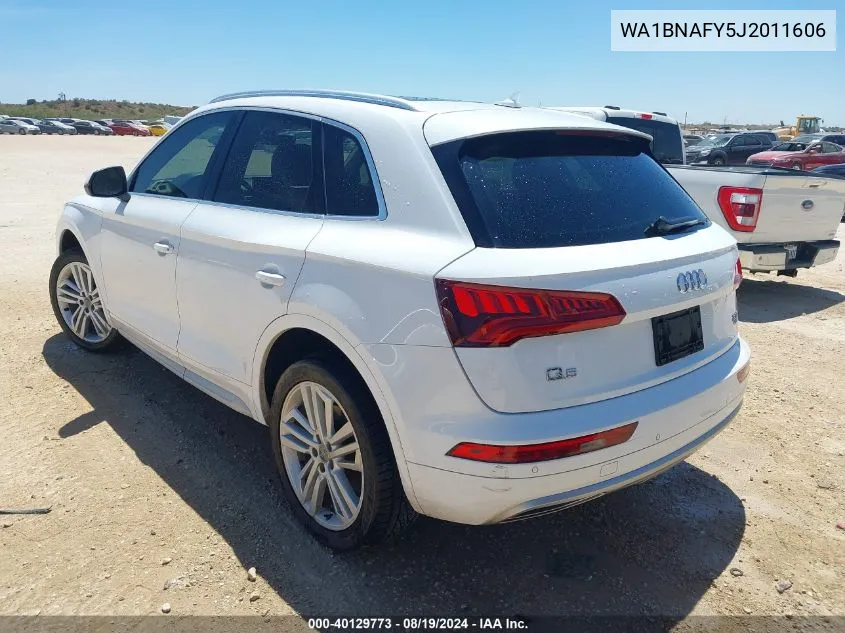 2018 Audi Q5 2.0T Premium/2.0T Tech Premium VIN: WA1BNAFY5J2011606 Lot: 40129773