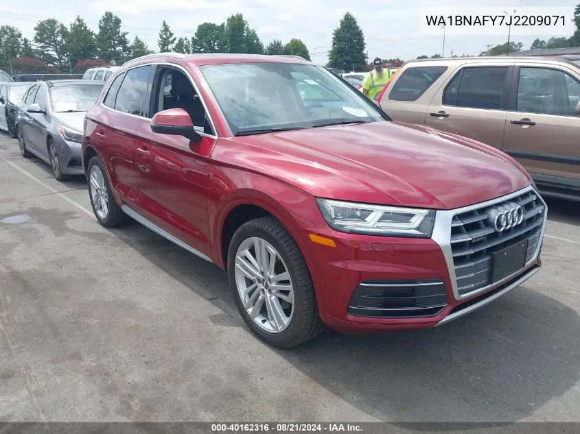 2018 Audi Q5 2.0T Premium/2.0T Tech Premium VIN: WA1BNAFY7J2209071 Lot: 40162316