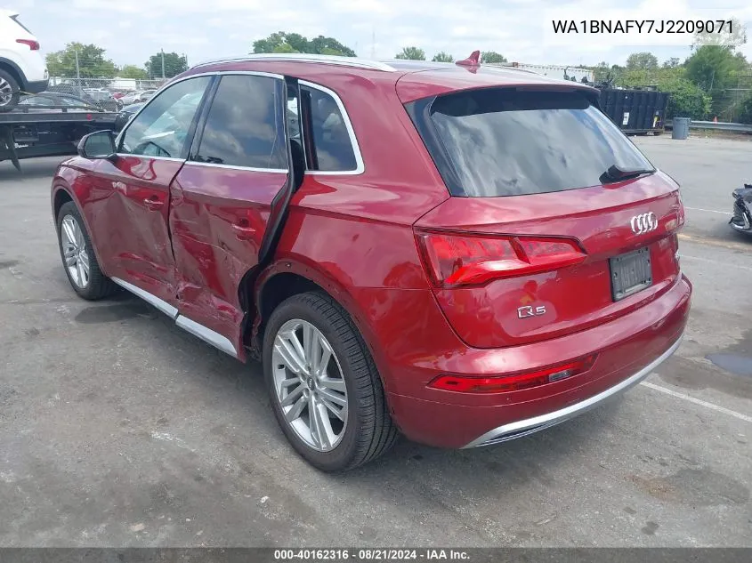 WA1BNAFY7J2209071 2018 Audi Q5 2.0T Premium/2.0T Tech Premium