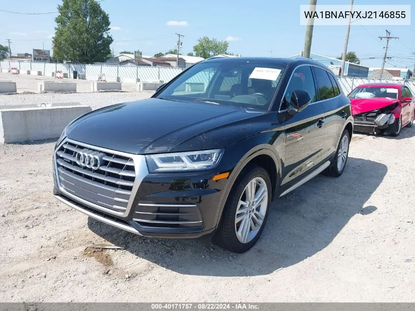 2018 Audi Q5 2.0T Premium/2.0T Tech Premium VIN: WA1BNAFYXJ2146855 Lot: 40171757